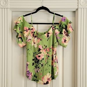 Floral off the shoulder top